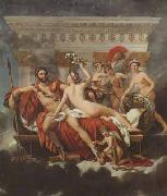 Jacques-Louis David Mars disarmed by venus and the three graces (mk02) USA oil painting artist